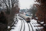 MBTA 2003 pulling into Ayer station